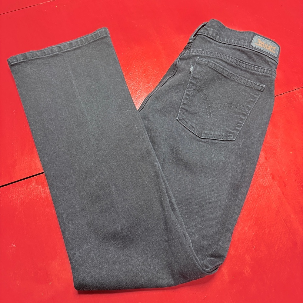 Levi's Women's Straight Leg Jeans in Charcoal Gray
